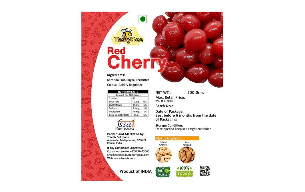 TastyBee Red cherry    Box  500 grams
